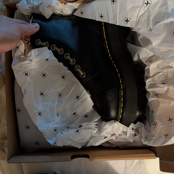 Dr. Martens Black Platform Combat Boots - Picture 4 of 4